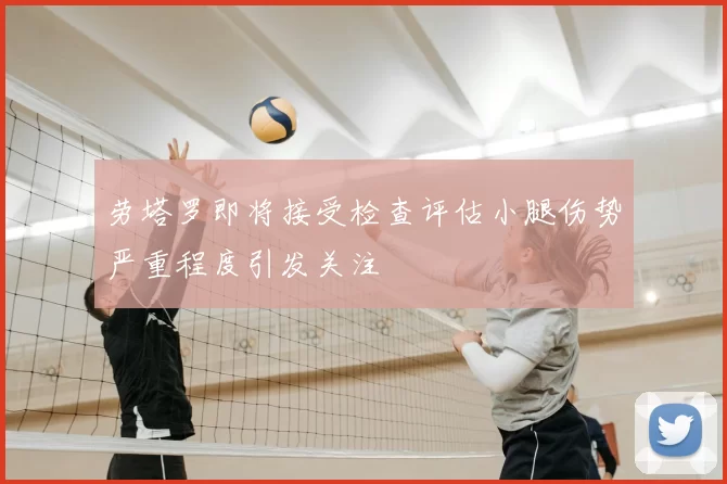 劳塔罗即将接受检查评估小腿伤势严重程度引发关注